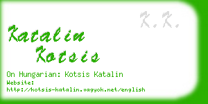 katalin kotsis business card